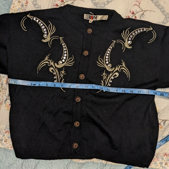 L'eau Vive vintage wool blend cardigan - Picture 7 of 7